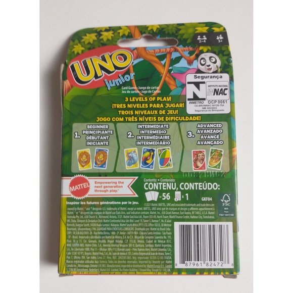 NEW UNO Junior Animals Zoo Theme Card Game - Picture 2 of 2
